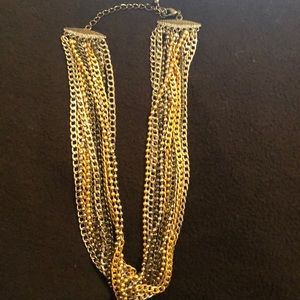 Hypnotic mixed metal necklace